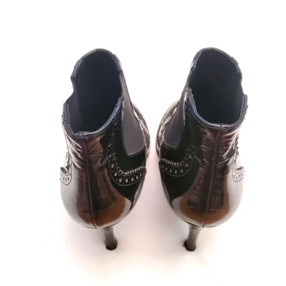 Cole Haan Black Patten Italian Booties - Picture 7 of 9